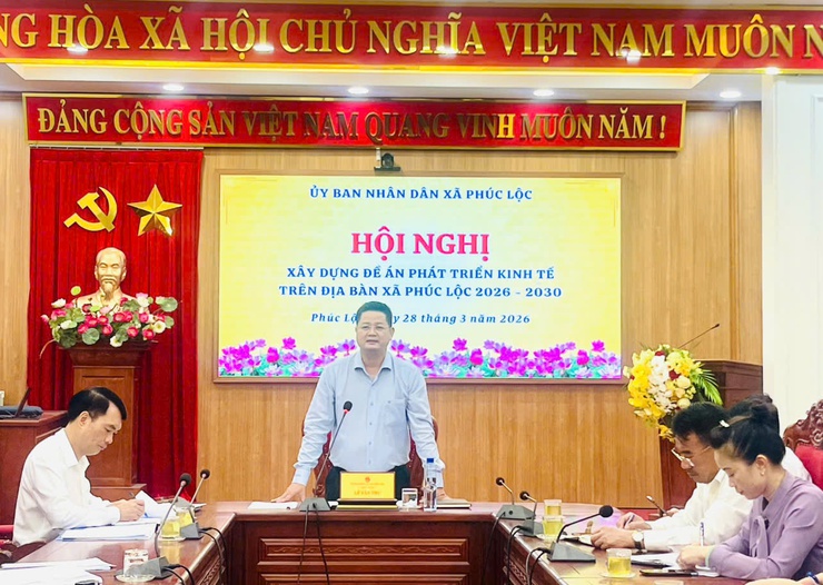 UBND xã Phúc Lộc tổ chức Hội nghị xây dựng Đề án phát triển kinh tế giai đoạn 2026–2030- Ảnh 1.