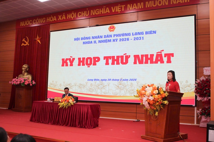 Phường Long Biên tổ chức thành công kỳ họp thứ nhất Hội đồng nhân dân phường khóa II, nhiệm kỳ 2026 - 2031- Ảnh 2.
