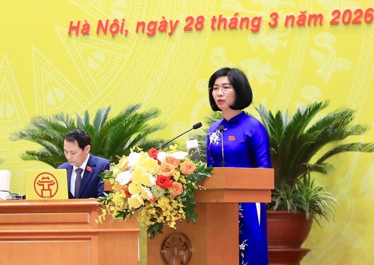 Khai mạc Kỳ họp thứ nhất HĐND thành phố Hà Nội khóa XVII, nhiệm kỳ 2026 -2031. - Ảnh 4.
