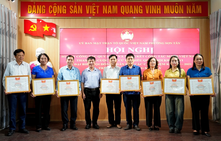 MTTQ PHƯỜNG SƠN TÂY TỔNG KẾT CÔNG TÁC QUÝ I VÀ THAM GIA BẦU CỬ NHIỆM KỲ 2026–2031- Ảnh 1.