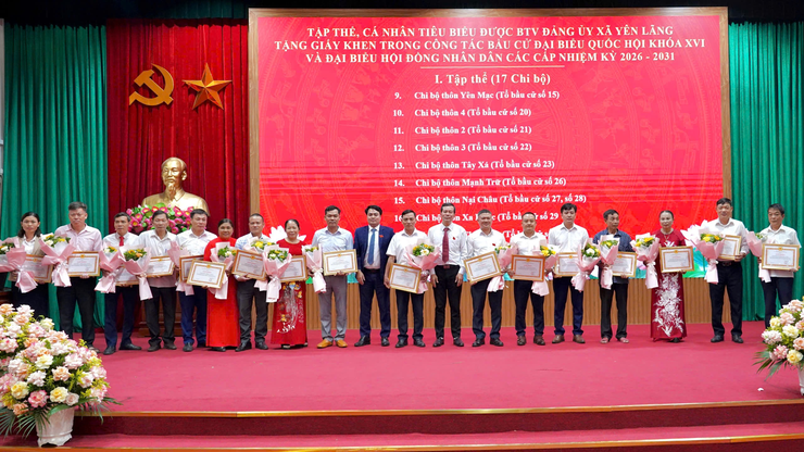 Xã Yên Lãng tổ chức hội nghị tổng kết công tác bầu cử nhiệm kỳ 2026-2031- Ảnh 6.