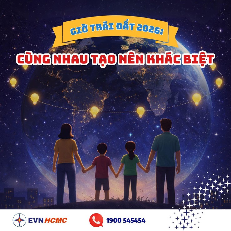 GIỜ TRÁI ĐẤT 2026: CÙNG NHAU TẠO NÊN KHÁC BIỆT- Ảnh 1.