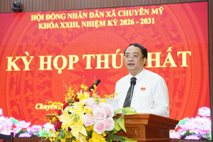 Chuyên Mỹ tổ chức thành công Kỳ họp thứ nhất HĐND xã khóa XXIII, nhiệm kỳ 2026-2031- Ảnh 8.