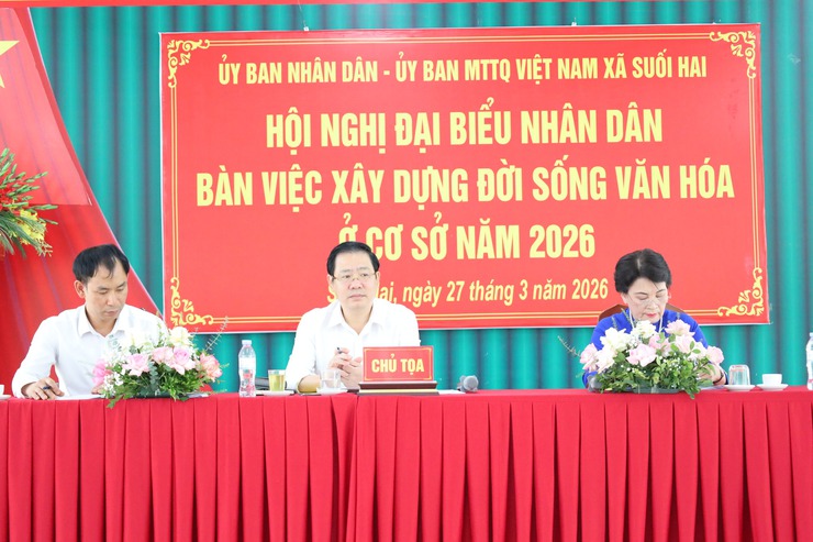 Xã Suối Hai tổ chức: Hội nghị đại biểu nhân dân bàn việc xây dựng đời sống văn hoá ở cơ sở năm 2026.- Ảnh 2.