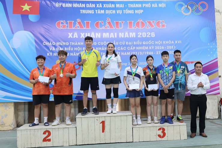 Xuân Mai tổ chức thành công Giải cầu lông năm 2026- Ảnh 7.