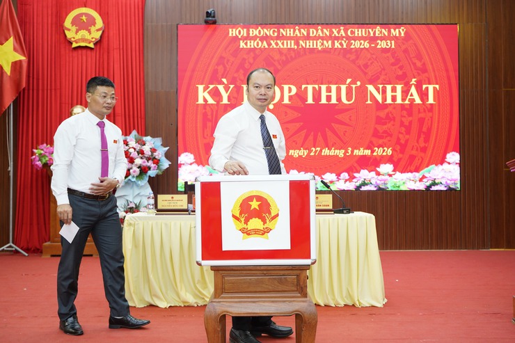 Chuyên Mỹ tổ chức thành công Kỳ họp thứ nhất HĐND xã khóa XXIII, nhiệm kỳ 2026-2031- Ảnh 5.