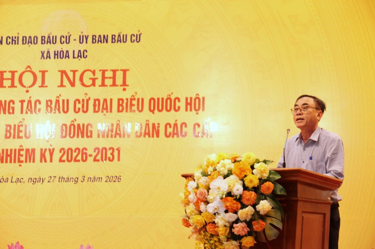 Hòa Lạc tổng kết công tác bầu cử, khen thưởng nhiều tập thể, cá nhân tiêu biểu- Ảnh 9.