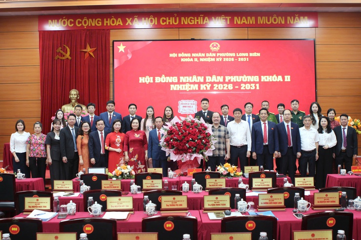 Phường Long Biên tổ chức thành công kỳ họp thứ nhất Hội đồng nhân dân phường khóa II, nhiệm kỳ 2026 - 2031- Ảnh 4.