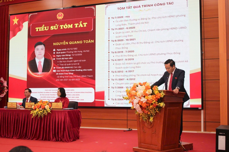 Phường Long Biên tổ chức thành công kỳ họp thứ nhất Hội đồng nhân dân phường khóa II, nhiệm kỳ 2026 - 2031- Ảnh 3.