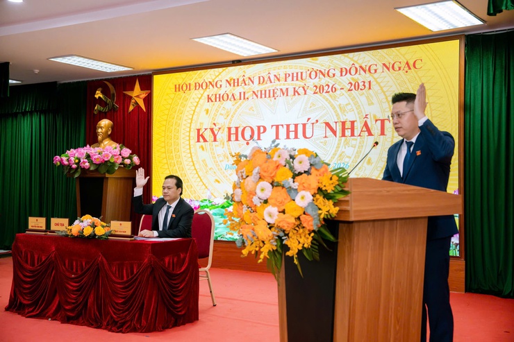 Hội đồng nhân dân phường Đông Ngạc khóa II, nhiệm kỳ 2026 – 2031 khai mạc Kỳ họp thứ Nhất- Ảnh 2.
