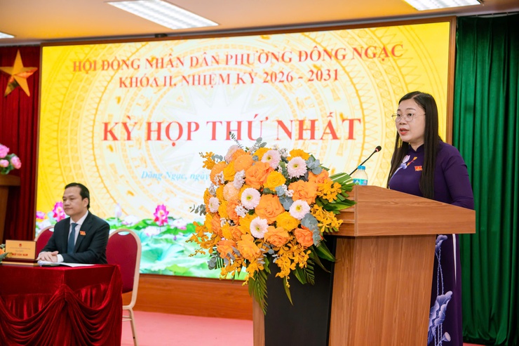 Hội đồng nhân dân phường Đông Ngạc khóa II, nhiệm kỳ 2026 – 2031 khai mạc Kỳ họp thứ Nhất- Ảnh 9.