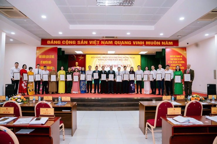 Hội đồng nhân dân phường Đông Ngạc khóa II, nhiệm kỳ 2026 – 2031 khai mạc Kỳ họp thứ Nhất- Ảnh 4.