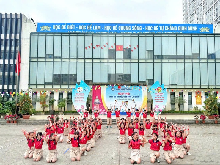 Sôi nổi Ngày hội “Thiếu nhi vui khỏe – Tiến bước lên Đoàn” năm 2026 của Trường Tiểu học Đông Ngạc- Ảnh 6.