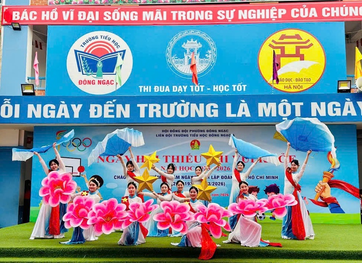 Sôi nổi ngày hội ‘Thiếu nhi vui khỏe – Tiến bước lên Đoàn’ của Trường Tiểu học Đông Ngạc A- Ảnh 3.