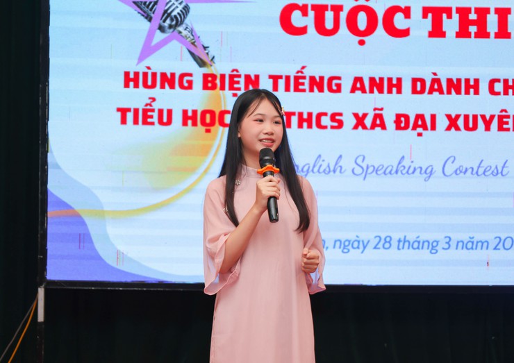 Cuộc thi hùng biện tiếng anh dành cho học sinh tiểu học và thcs xã Đại Xuyên năm 2026- Ảnh 3.