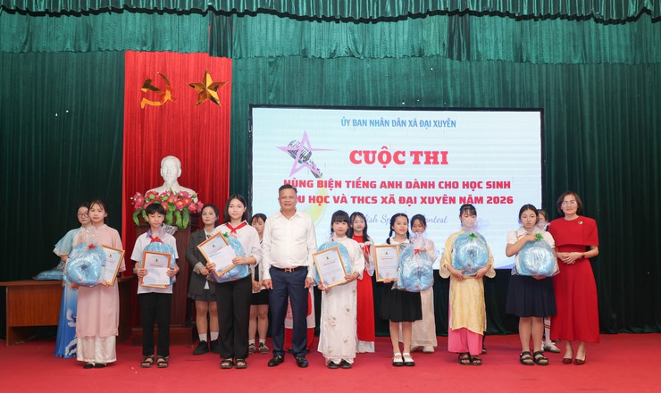Cuộc thi hùng biện tiếng anh dành cho học sinh tiểu học và thcs xã Đại Xuyên năm 2026- Ảnh 5.
