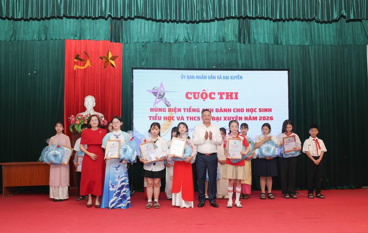 Cuộc thi hùng biện tiếng anh dành cho học sinh tiểu học và thcs xã Đại Xuyên năm 2026- Ảnh 6.