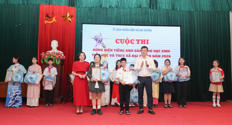 Cuộc thi hùng biện tiếng anh dành cho học sinh tiểu học và thcs xã Đại Xuyên năm 2026- Ảnh 7.