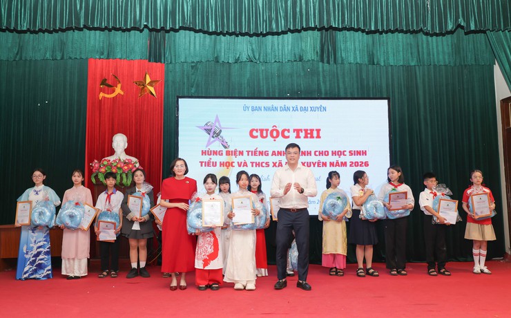 Cuộc thi hùng biện tiếng anh dành cho học sinh tiểu học và thcs xã Đại Xuyên năm 2026- Ảnh 8.