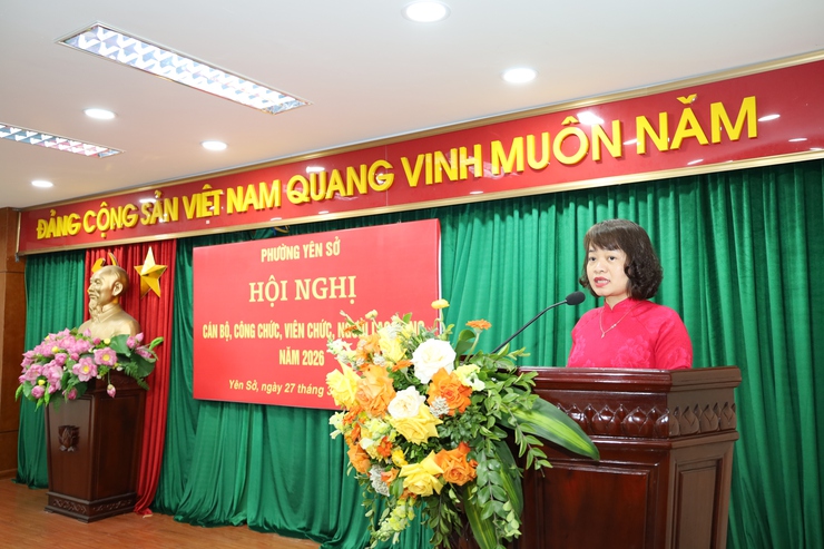 Hội nghị cán bộ, công chức, viên chức, người lao động phường Yên Sở năm 2026- Ảnh 3.