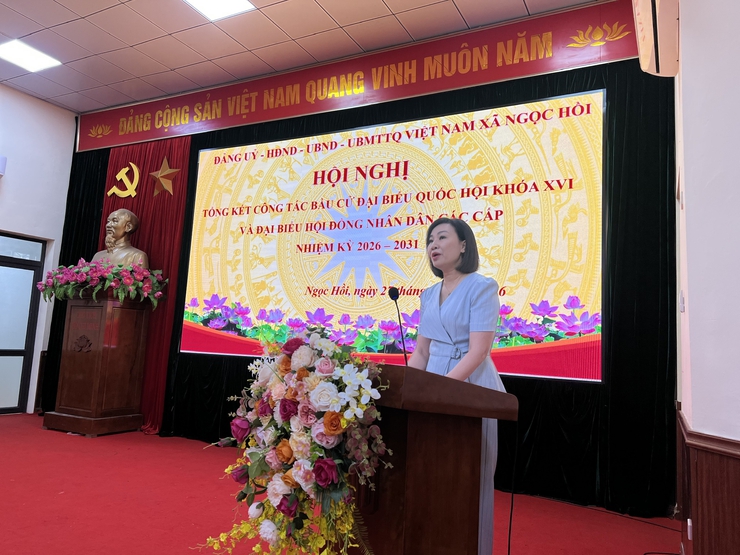 Ngọc Hồi tổng kết công tác bầu cử nhiệm kỳ 2026–2031: Dấu ấn trách nhiệm, khẳng định quyết tâm vươn mình trong giai đoạn mới- Ảnh 3.