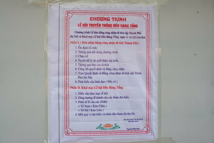 LỄ HỘI ĐỀN HÀNG TỔNG, XÃ THANH OAI – DI TÍCH CẤP THÀNH PHỐ- Ảnh 5.