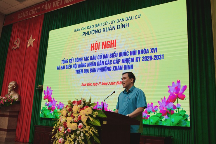 Phường Xuân Đỉnh: Tổng kết công tác bầu cử, sẵn sàng bước vào nhiệm kì mới- Ảnh 3.