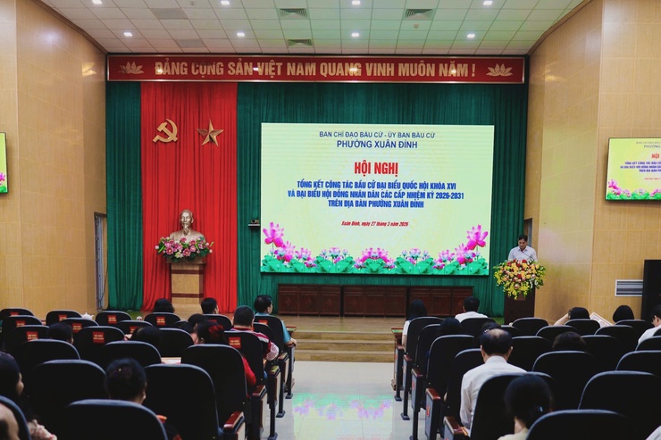 Phường Xuân Đỉnh: Tổng kết công tác bầu cử, sẵn sàng bước vào nhiệm kì mới- Ảnh 1.