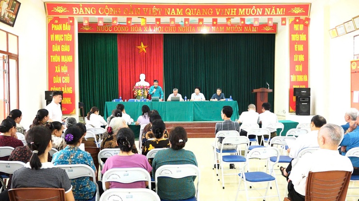 DÂN HÒA: TỔ CHỨC HỌP DÂN TẠI THÔN TRUNG HÒA VỀ DỰ ÁN KHU ĐÔ THỊ THỂ THAO OLYMPIC- Ảnh 7.