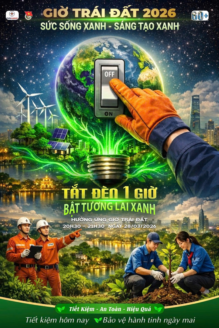 HƯỞNG ỨNG GIỜ TRÁI ĐẤT 2026 "SỨC SỐNG XANH - SÁNG TẠO XANH"- Ảnh 2.