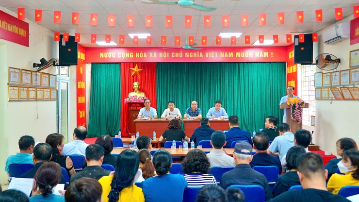 Tăng cường vận động, tạo đồng thuận trong công tác giải phóng mặt bằng dự án Hồ điều hòa Phú Đô- Ảnh 1.