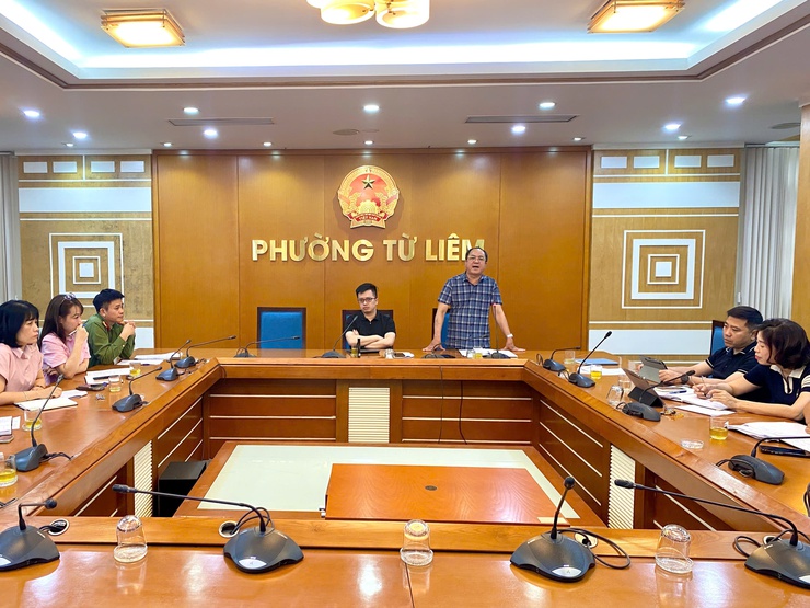 Phường Từ Liêm triển khai phân công nhiệm vụ tổ chức cưỡng chế các công trình vi phạm tại ngõ 299 đường Nguyễn Văn Giáp- Ảnh 2.