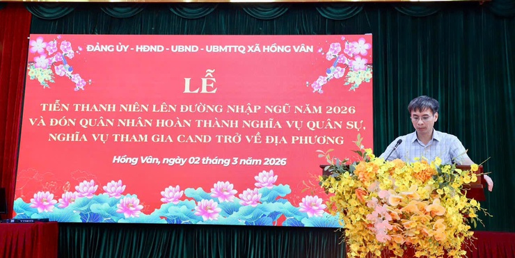 Xã Hồng Vân tiễn thanh niên lên đường nhập ngũ năm 2026 và đón quân nhân hoàn thành nghĩa vụ quân sự trở về địa phương- Ảnh 15.