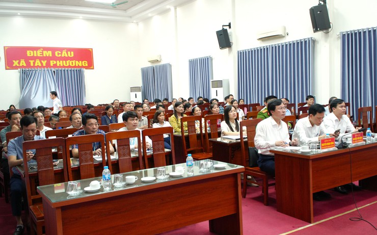 Hội nghị trực tuyến tiếp xúc cử tri để người ứng cử đại biểu Quốc hội khóa XVI , đại biểu HĐND các cấp nhiệm kỳ 2026 – 2031 vận động bầu cử, tại đơn vị bầu cử số 09.  - Ảnh 5.