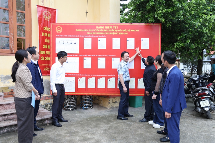 Xã Chương Dương đẩy mạnh công tác thông tin, tuyên truyền về cuộc bầu cử đại biểu Quốc hội Khóa XVI và đại biểu HĐND các cấp nhiệm kỳ 2026 - 2031- Ảnh 1.