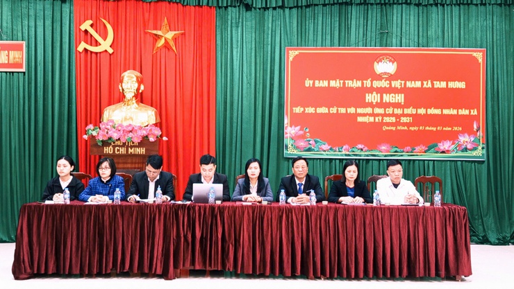 Hội nghị tiếp xúc cử tri với những người ứng cử đại biểu HĐND xã Tam Hưng nhiệm kỳ 2026 – 2031 (Đơn vị Bầu cử số 3)- Ảnh 1.