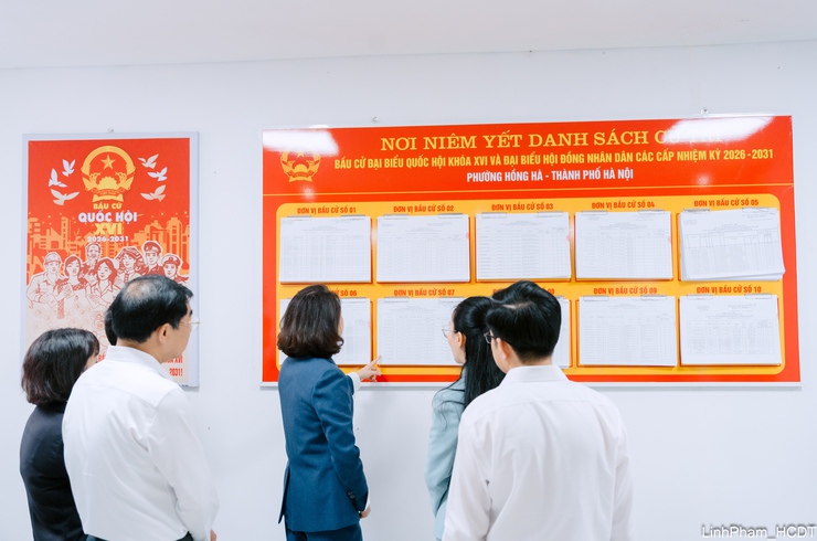 ỦY BAN BẦU CỬ PHƯỜNG HỒNG HÀ TIẾP ĐOÀN KIỂM TRA CỦA UBND THÀNH PHỐ VỀ CÔNG TÁC TRIỂN KHAI KẾ HOẠCH BẦU CỬ QUỐC HỘI KHÓA XVI VÀ ĐẠI BIỂU HĐND CÁC CẤP, NHIỆM KỲ 2026-2031- Ảnh 3.