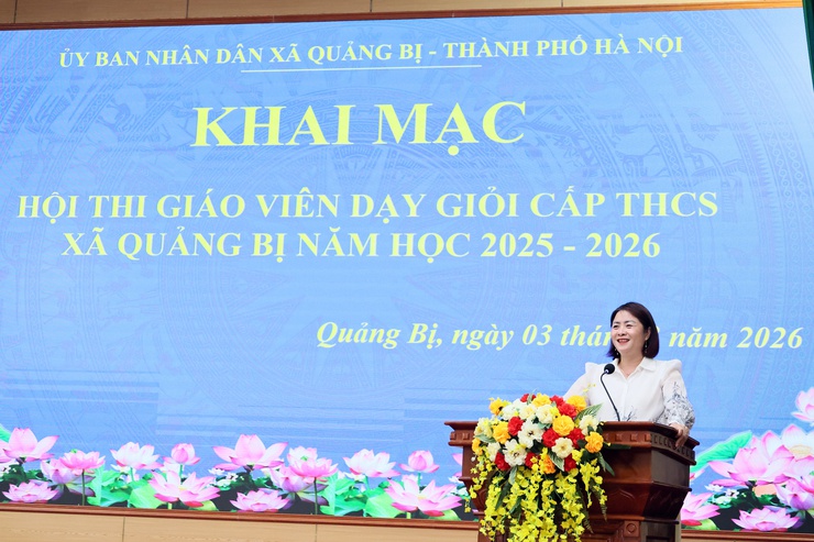 UBND xã Quảng Bị: Khai mạc Hội thi giáo viên dạy giỏi cấp THCS xã Quảng Bị năm học 2025-2026- Ảnh 2.