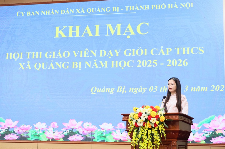 UBND xã Quảng Bị: Khai mạc Hội thi giáo viên dạy giỏi cấp THCS xã Quảng Bị năm học 2025-2026- Ảnh 4.