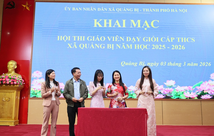 UBND xã Quảng Bị: Khai mạc Hội thi giáo viên dạy giỏi cấp THCS xã Quảng Bị năm học 2025-2026- Ảnh 5.