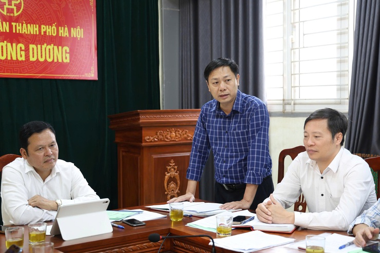 Đoàn kiểm tra liên ngành Thành phố: Kiểm tra quản lý giết mổ, vận chuyển, kinh doanh động vật tại xã Chương Dương- Ảnh 3.