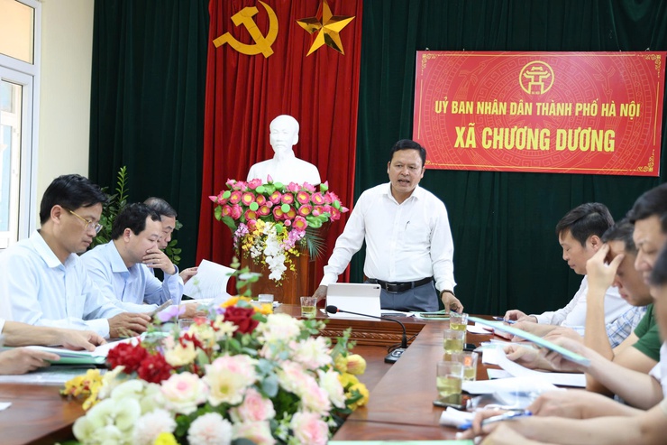 Đoàn kiểm tra liên ngành Thành phố: Kiểm tra quản lý giết mổ, vận chuyển, kinh doanh động vật tại xã Chương Dương- Ảnh 2.