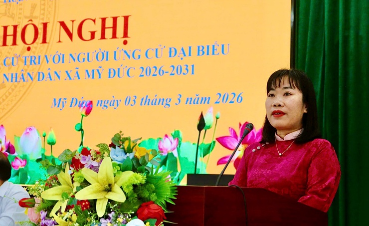 MỸ ĐỨC: CỬ TRI ĐƠN VỊ BẦU CỬ SỐ 3 TIẾP XÚC VỚI CÁC ỨNG CỬ VIÊN- Ảnh 9.