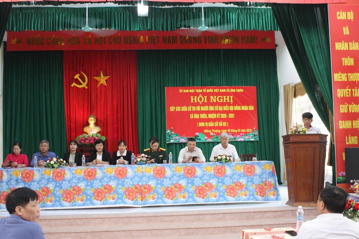 ĐƠN VỊ BẦU CỬ SỐ 2 TỔ CHỨC HỘI NGHỊ THỨ 3 TẠI THÔN MIÊNG THƯỢNG- Ảnh 1.