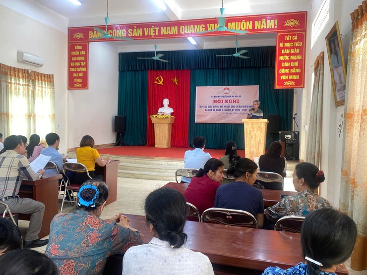 Ứng cử viên đơn vị bầu cử số 2 tiếp xúc cử tri vận động bầu cử- Ảnh 10.