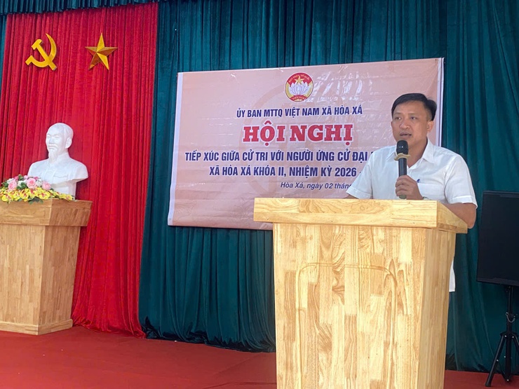 Ứng cử viên đơn vị bầu cử số 2 tiếp xúc cử tri vận động bầu cử- Ảnh 2.