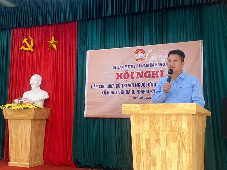 Ứng cử viên đơn vị bầu cử số 2 tiếp xúc cử tri vận động bầu cử- Ảnh 3.