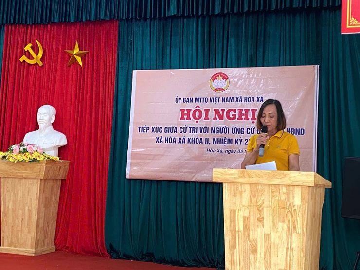 Ứng cử viên đơn vị bầu cử số 2 tiếp xúc cử tri vận động bầu cử- Ảnh 8.