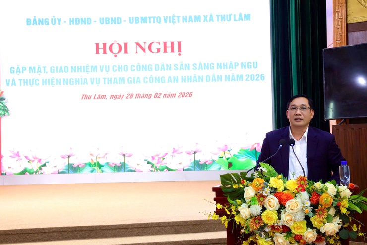 Xã Thư Lâm tổ chức Hội nghị gặp mặt, giao nhiệm vụ cho các công dân sẵn sàng nhập ngũ và thực hiện nghĩa vụ tham gia Công an nhân dân năm 2026- Ảnh 13.