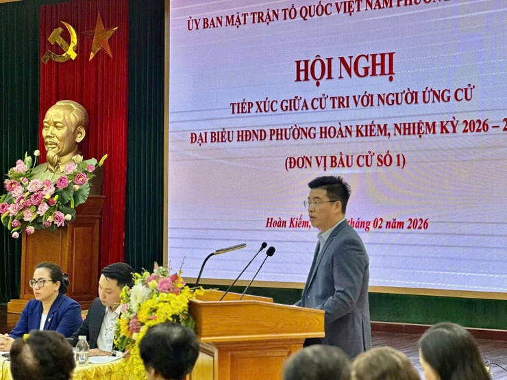 Hội nghị tiếp xúc giữa cử tri với người ứng cử Đại biểu HĐND phường Hoàn Kiếm, nhiệm kỳ 2026-2031- Ảnh 10.